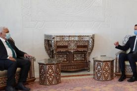 رئیس الحشد الشعبی با بشار اسد دیدار کرد