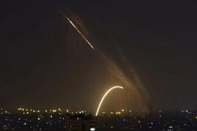 مقابله پدافند هوایی سوریه با حملات هوایی اسراییل