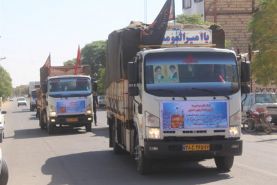۱۵۰ کامیون برای کمک به راهپیمایی اربعین به عراق می روند