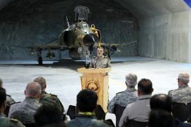 سخنرانی امیر سرلشکر موسوی در بازدید از پایگاه هوایی راهکنشی عقاب ۴۴