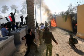 بزرگترین سفارت جهان در خشم عراقی ها سوخت