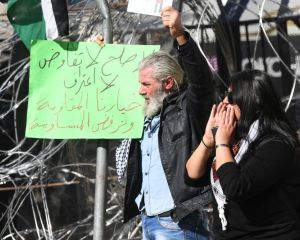 اعتراضات در بیروت علیه معامله قرن آمریکا