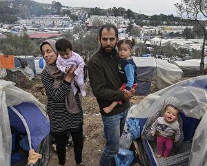  پناهجویان در مرز ترکیه با یونان