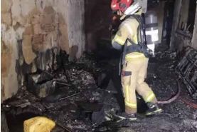 12 نفر از حریق ساختمان مسکونی نجات یافتند