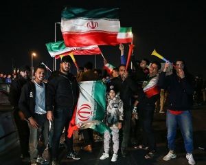 شادی ایران پس از پیروزی برابر ولز