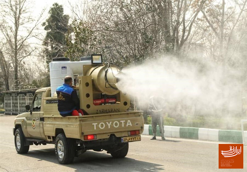 ارتش از خودروهای جدید ضدعفونی کننده رونمایی کرد